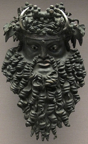 Dionysus is the Greco-Roman god of wine, ecstasy and theater.